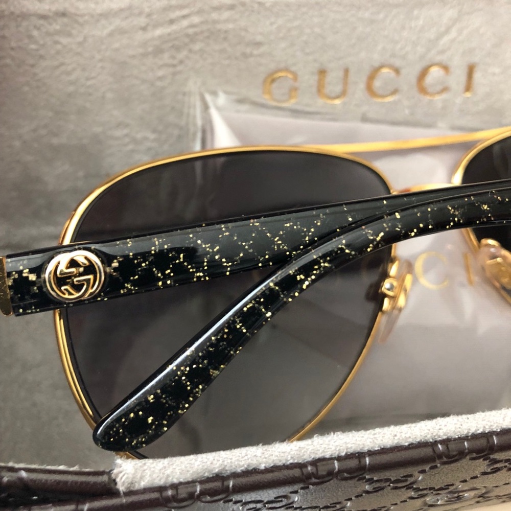 Authentic Gucci aviator sunglasses
